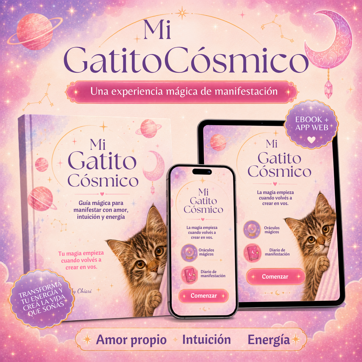 Ebook y app web Mi Gatito Cósmico
